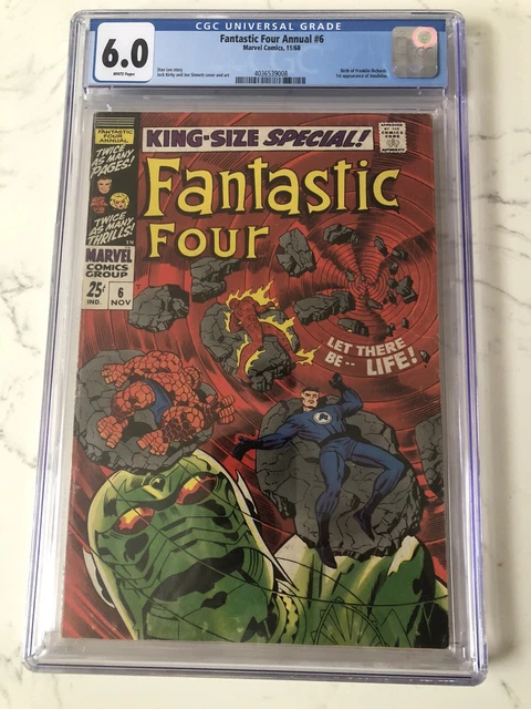 Fantastic Four Annual #6 (1968) King Size Special 1st App Annihilus CGC 6.0 FN