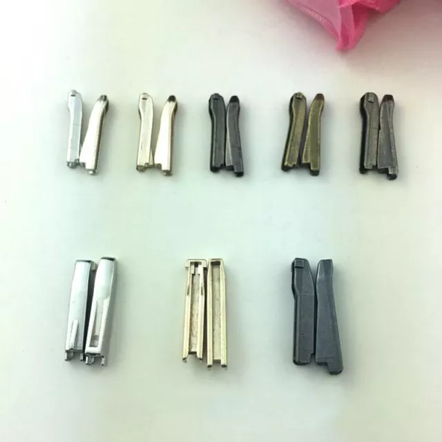 5pairs Metal Zipper Tail Clip Stopper Plug Head DIY Repair Replace Accessories