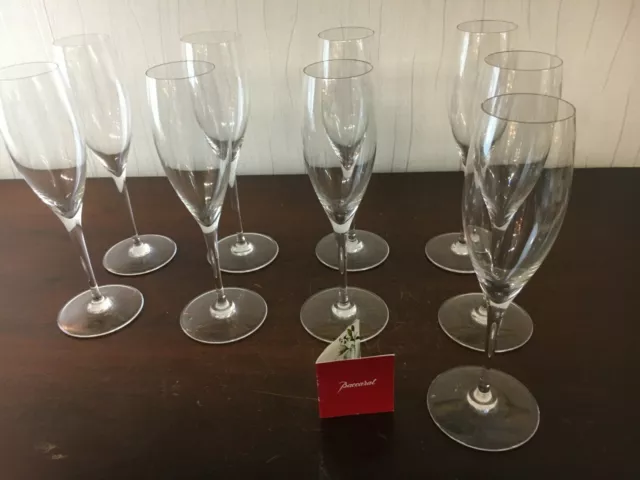 26 flûtes à champagne modèle St Rémy en cristal de Baccarat (prix à la pièce)