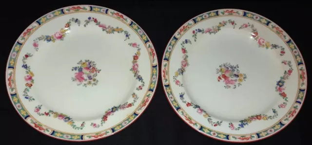 Pair of Pre-1902 Minton's Minton Rose 7 3/4" Salad Plates A4807 Excellent Cond
