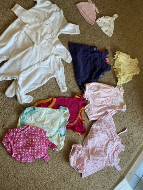 New Baby Girl Clothes Bundle Upto 1 Month 10lbs