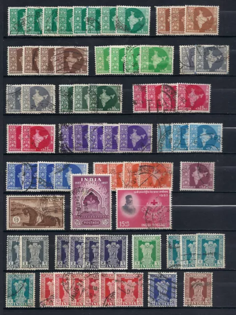Indien - gestempelte Briefmarken 1957