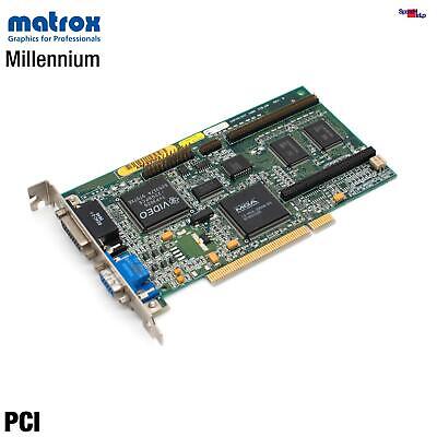 2BI Video Card Matrox Haut PCI Carte Graphique Matrox Millennium 2MB Wram RAM Mga-Mil 