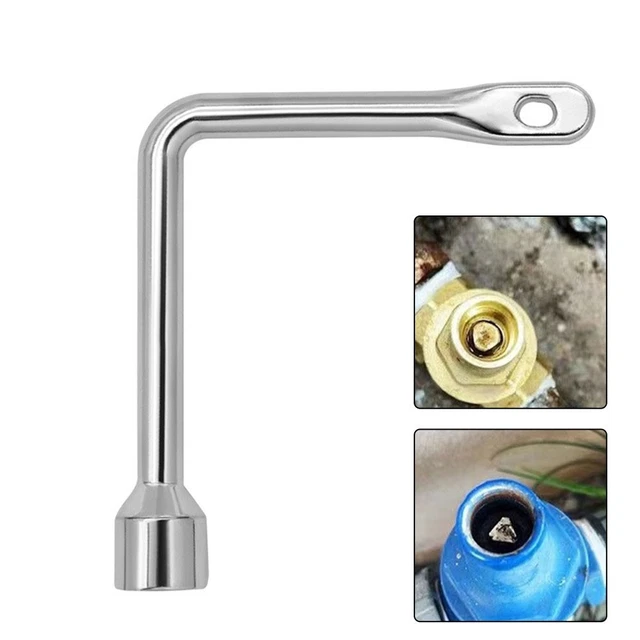Clé De Vidange Double Face Pour Baignoire Et évier - Alliage Aluminium Antirouille, 15,5 Cm