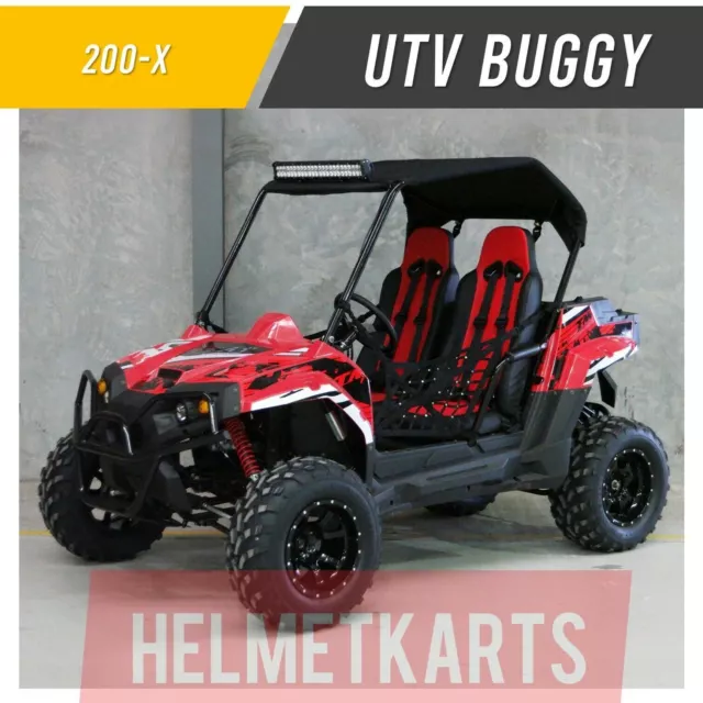 200cc GY6 Petrol powered Kids Adults Off Road Race Buggy Go Kart Can-Am RED