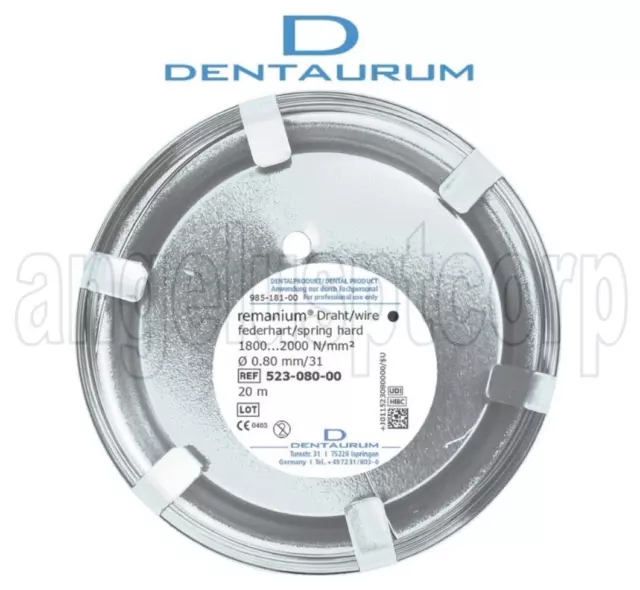 Dental Lab Orthodontic Remanium® Coil Round Hard Wire ø 0.90mm | 36" | Dentaurum