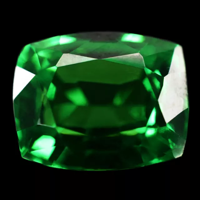 10 Ct AAA+ Natural Tsavorite Garnet Green CERTIFIED Cushion Cut Loose Gemstones