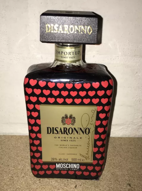 New Disaronno 2013 500 ml MOSCHINO Special Edition Full Not Opend Voll