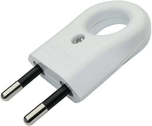 AЕRZETIX - C44986 - Lot de 2 Prises/Fiches de Courant Electrique - Mâle 6A - Ave 2