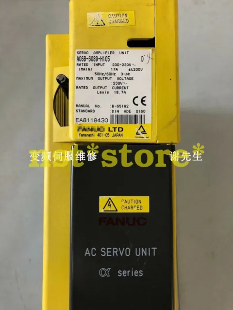 For Used FANUC A06B-6089-H105 servo drive in good condition