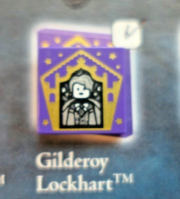 LEGO WIZARD CARD Gilderoy Lockhart Harry Potter Printed Tile 20th