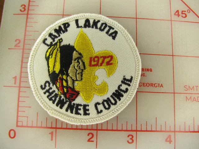 Shawnee Council collectible Camp Lakota 1972 patch (b46)