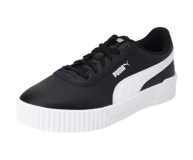 PUMA Femme Carina L Sneakers Basses, Noir Black White White, 36 EU