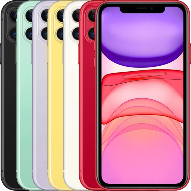 Apple iPhone 11 Unlocked, 64GB/128GB/256GB, All Colours - Good