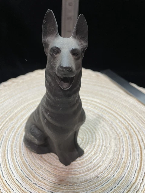black german shepherd figurine