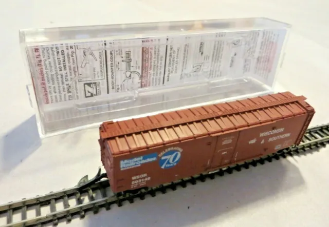 Micro-Trains Z Wagon de Marchandise Couvert Wisconsin & Southern 70 Années IN