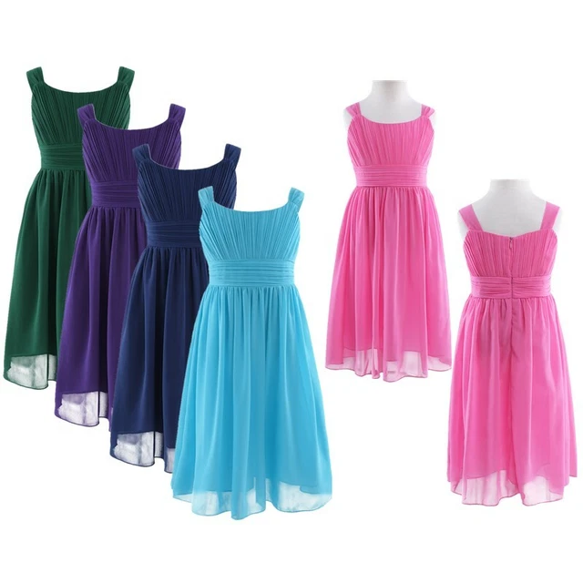 iEFiEL Kids Girls Lace Flower Dress Wedding Party Graduation Pageant Ball Gown