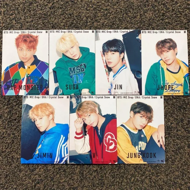 BTS Mic drop / DNA Crystal Snow Japan F.C Limited Official Photocard Photo Card