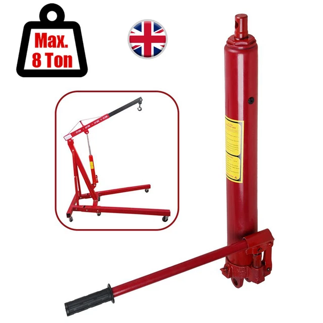 CRANE HYDRAULIC CYLINDER 8t Ton Long Ram Engine Lift Hoist Pump