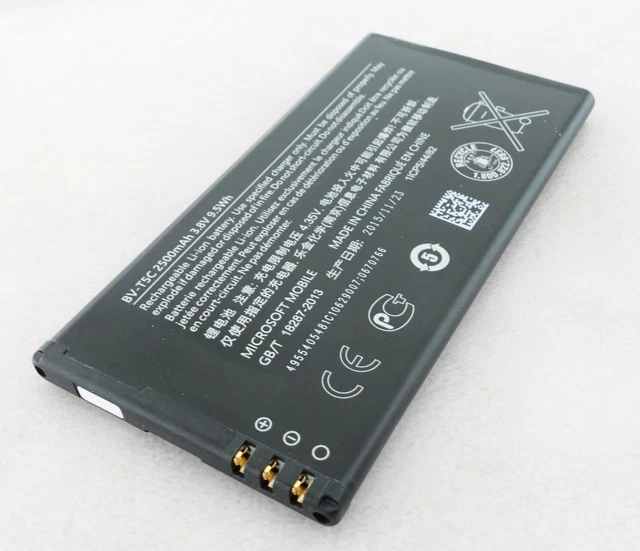 ORIGINAL MICROSOFT AKKU BV T5C 2500mAh F r Microsoft Lumia 640 EUR 8 00 original-microsoft-akku-bv-t5c-2500mah-f-r-microsoft-lumia-640-eur-8-00