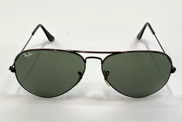 Ray-Ban Sonnenbrille Large Aviator 3026 Schwarz Grün L2821 62 / 14