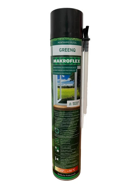 Makroflex GreenQ espuma de PU espuma de construcción espuma de montaje espuma de pistola gris 750 ml