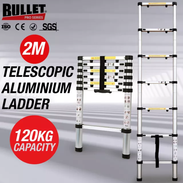 BULLET Multipurpose Telescopic Folding Ladder Aluminium Alloy Extension Steps