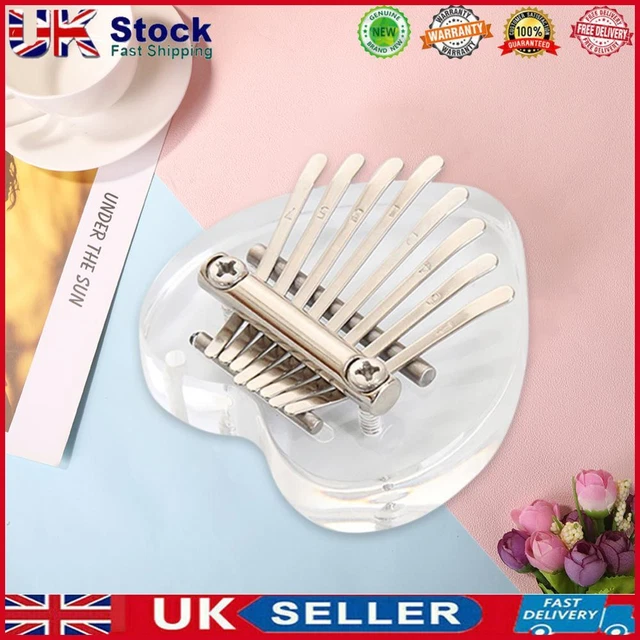 Mini Thumb Piano Acrylic 8-tone Cute Finger Piano Music Gift (Heart)