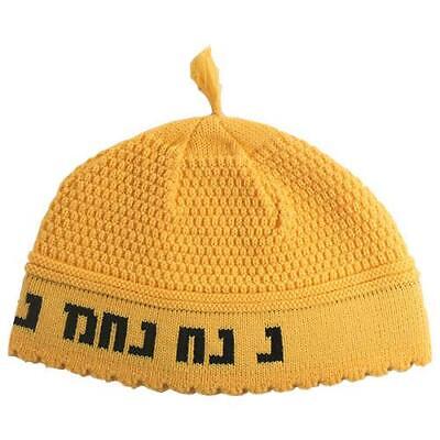 Kippa ammarillo Rabbi Nachman punto sombrero judío cubrecabeza étnica de Israel