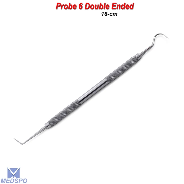 DENTAL EXPLORER DOUBLE Ended Probe 6 Diagnostic Plaque Pick Probe