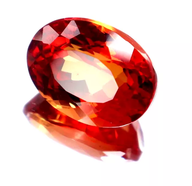 Certified Natural 13.50 Ct Ceylon Sapphire Orange Shiny Super Loose Gemstone