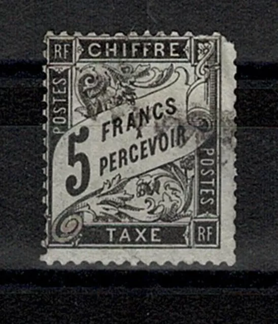 France Stamp Timbre Taxe Yvert N° 24 " Type Duval 5F Noir " Oblitere A Voir W679