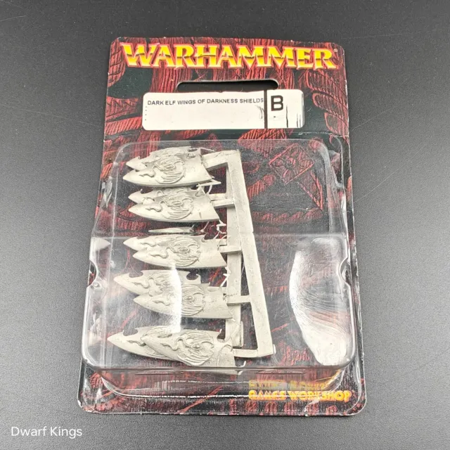 Games Workshop Warhammer Dark Elf Wings of Darkness Shields versiegelt 2000