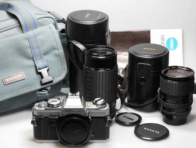 Minolta X-500 + Sigma 28-80 mm F3.5-4.5 + Sigma 80-200 mm F3.5-4