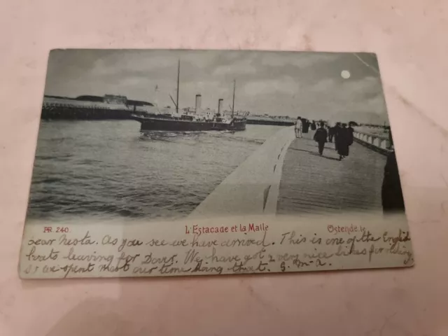 Postcard. Ostende. Belgium. Vintage. 1899.