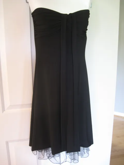 Pageant  Party Little Black Dress By B. Darlin ~ Size 7/8 strapless with tulle