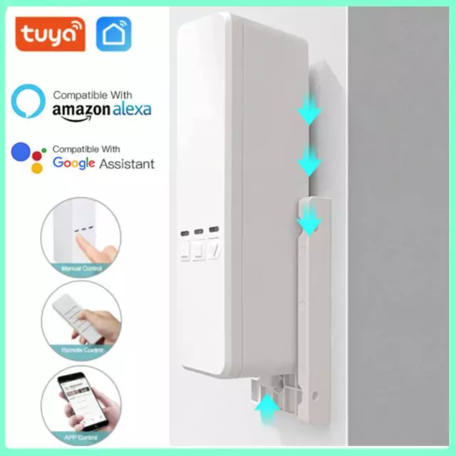 Tuya WiFi Smart Motorized Chain Roller Blinds Pull Bead Electric Curtain Motor .