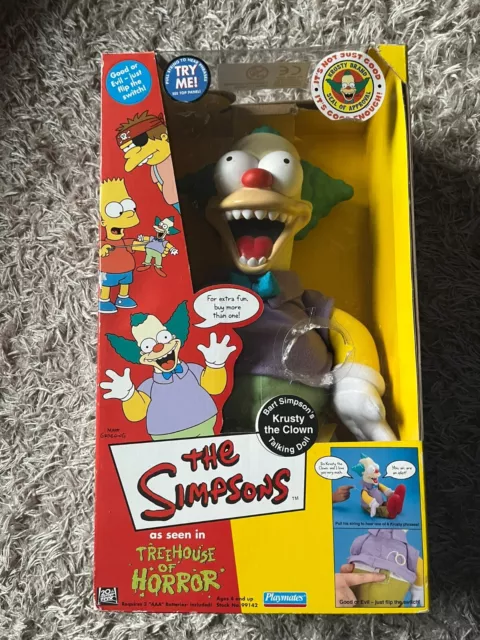 THE SIMPSONS TREEHOUSE OF HORROR KRUSTY The Clown 14" Talking Doll