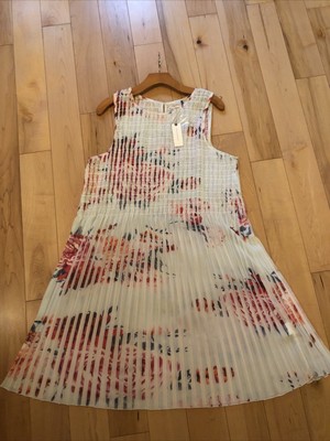 Anthropologie KAS New York  keyhole button back floral dress $148. Will Fit L/XL