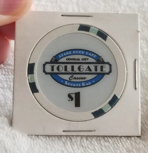 OBSOLETE! Vintage 1994 TOLLGATE Casino (Central City) $1 GAMING CHIP