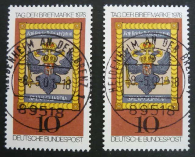 Bund MiNr. 903 gestempelt (2x) mit gebrochenem "R" von DER tadellos!!!