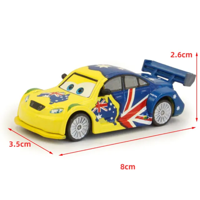 National Racer Series Lot Loose Disney Pixar Cars Kids Model Car Toy McQueen 2