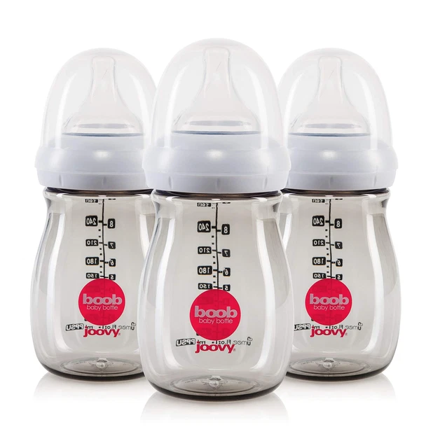 Joovy Boob Baby Bottles Made from Durable, Medical-Grade PPSU with CleanFlow