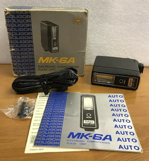 Soligor  MK-6A Camera Flash for Canon, Nikon and other Cameras -Parts Repair