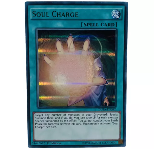 YUGIOH Soul Charge DUSA-EN092 Ultra Rare Card 1st Edition NM-MINT