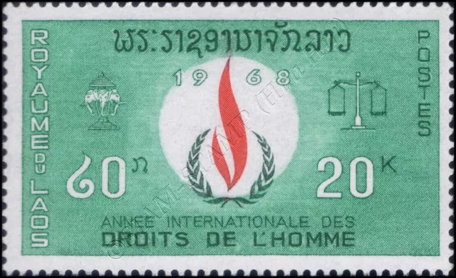 International Year of Human Rights -PERFORATED- (MNH) 2