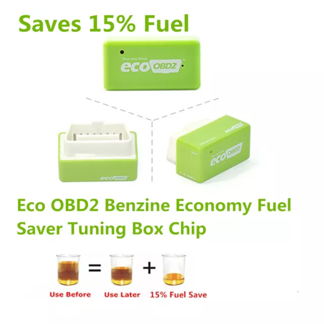 Eco OBD2 Benzine Economy Fuel Saver Tuning Box Chip For Petrol Car Gas Saving 2