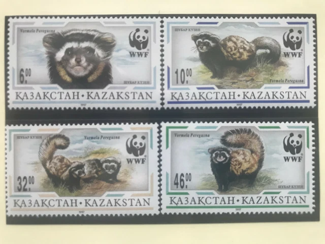 Kasachstan 1997 WWF Satz Tigeriltis postfrisch