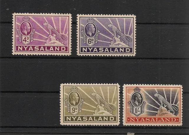 Nyasaland 1934 KGV Part Set Fine Mint Hinged
