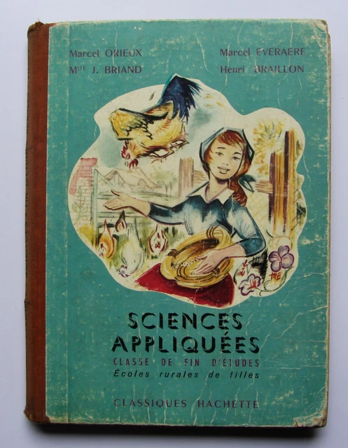 SCIENCES APPLIQUÉES LIVRE scolaire école classe fin d'études classique ...